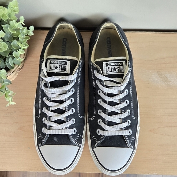 CTAS 10 Black Low Top Canvas Lace Up Sneakers Shoes Converse Unisex - Picture 7 of 12